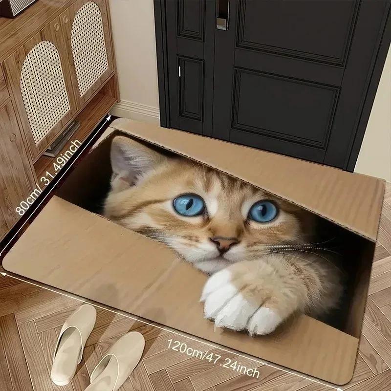 1PC Dog's Paw Pattern Pop Arts Design Door Mats Kitchen Rugs Non-Slip Home Bathroom Rugs Bath Mat Carpet for Sink Laundry Decor
