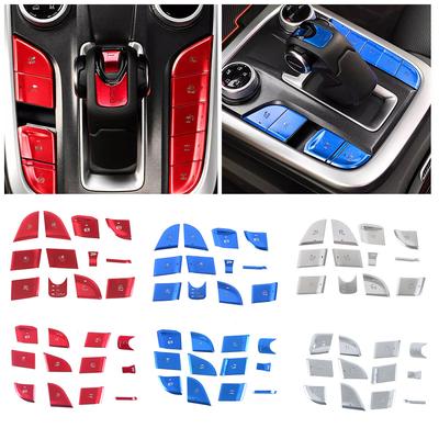 For GWM Tank 300 2024 2024 Center Console Gear Shift Panel Button Cover Trim Alloy Switch Cap Sticker Anti Scratch Accessories