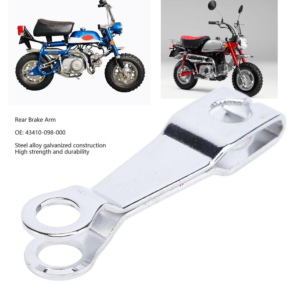 Rear Brake Arm 43410-098-000 Steel Alloy Zinc Plated Drum Brake Arm for CT70 SL70 XL70 Z50A Models