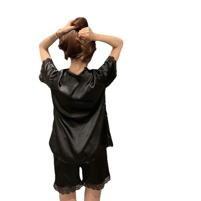 Foreign Style High-Value Style Cute Outside Pajamas Female Princess Style Short-Sleeved Simple Home Suit