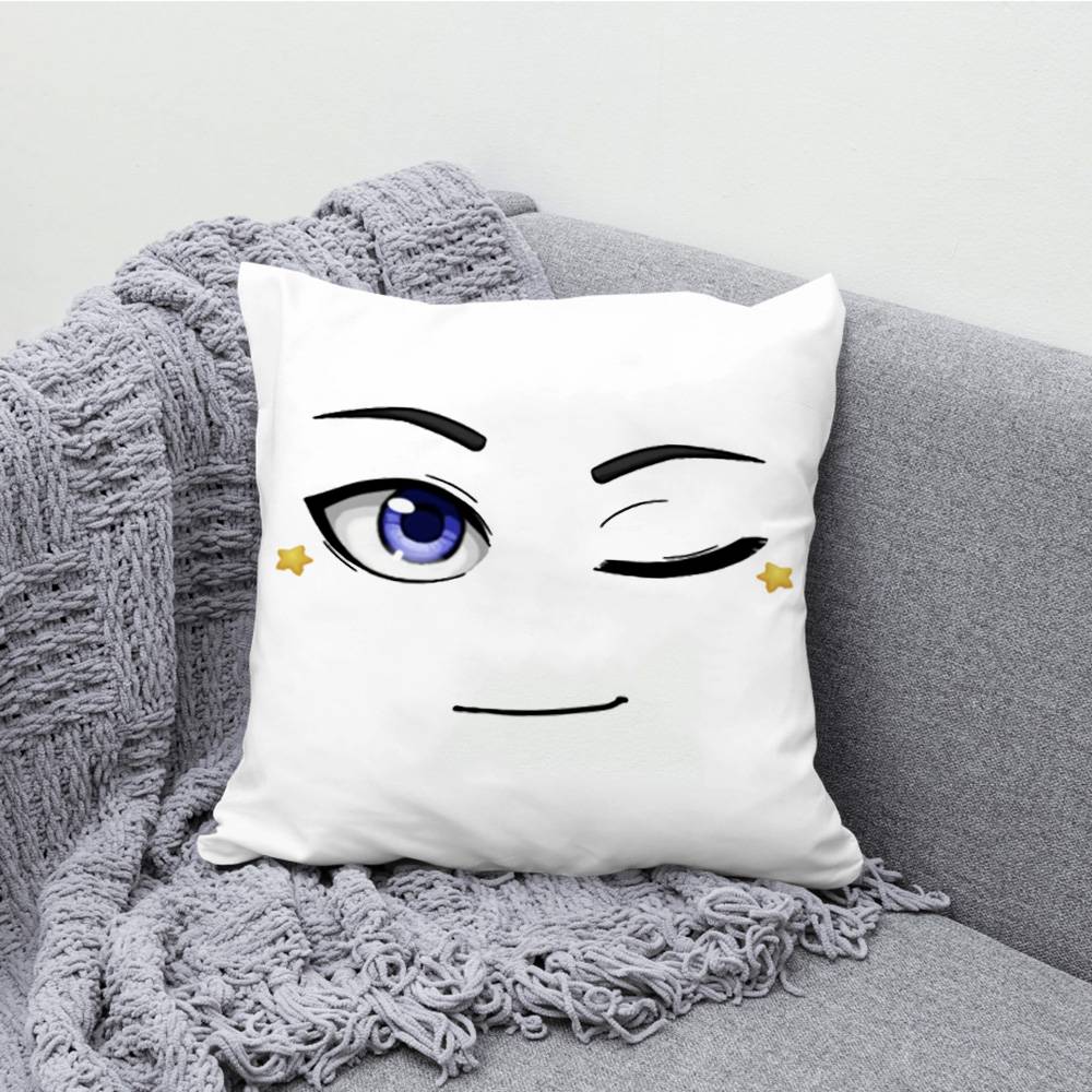 

Face Winning Smile Expression Pillowcases Bedroom Living Room Sofa Home Decor Polyester Cushion Cover with Zipper 30cmx30cm