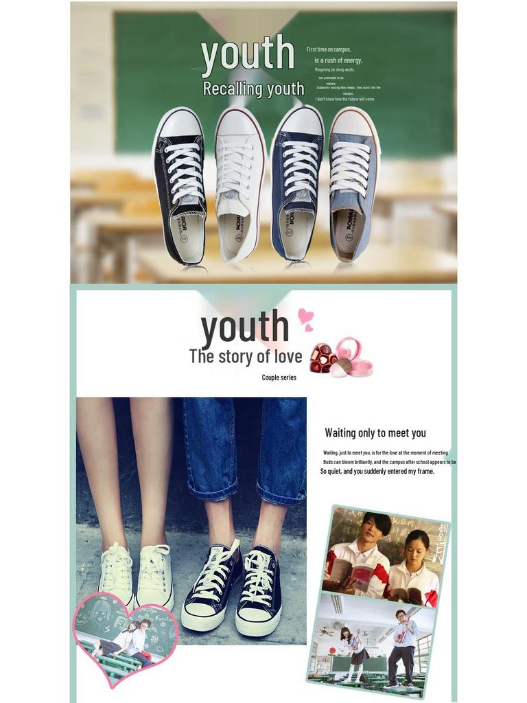 HuiLi Unisex Black & White Low-Top Canvas Sneakers for Sports & Casual Wear