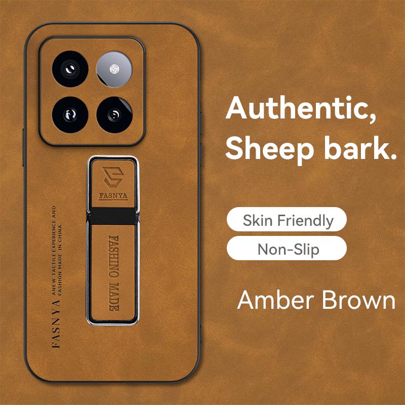 For Xiaomi 14 Pro Case Leather Car Magnetic Holder Phone Cases For Xiomi Xiaomy Mi14 Mi 14 14 Pro Silicone Shockproof Back Cover