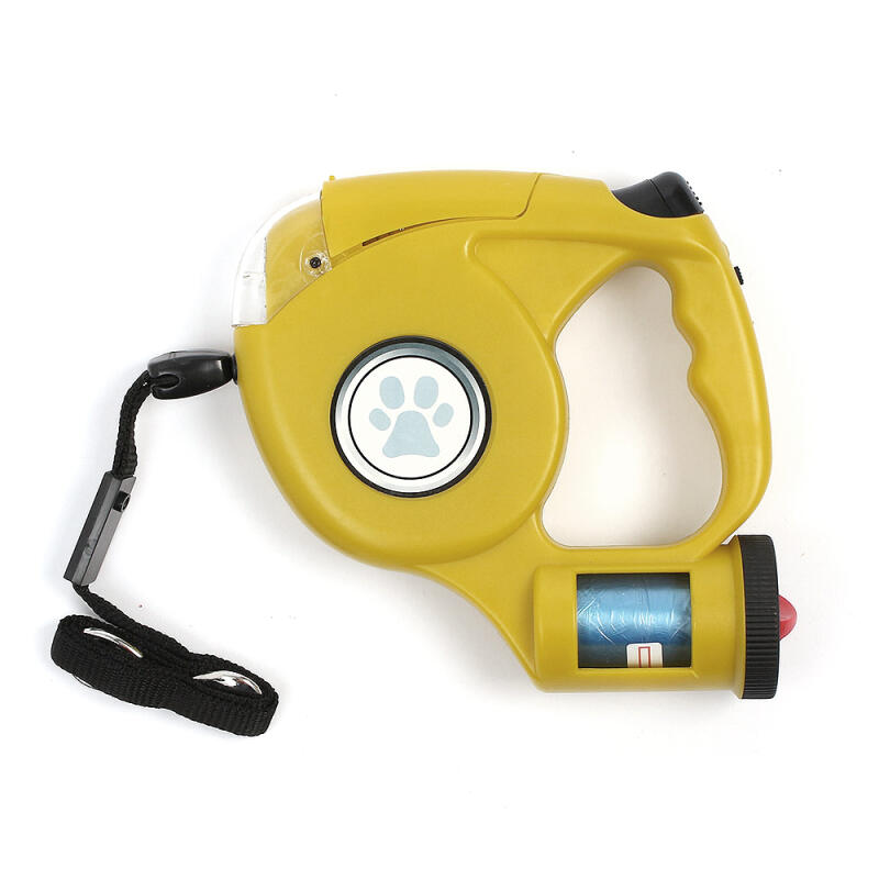 3-in-1 Multi-Purpose Automatic Dog Leash (Yellow)