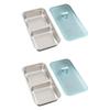 Condiment Containers Food Serving Platter Double Compartment Lunch Box Serving Tray Food Storage Meal Prep Container