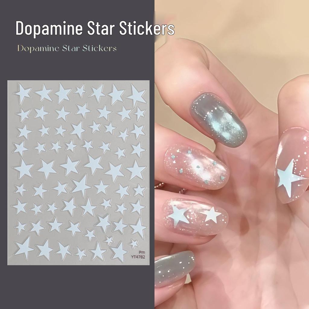 3D Waterproof Hollow Star Nail Stickers for Sweet & Cool Style