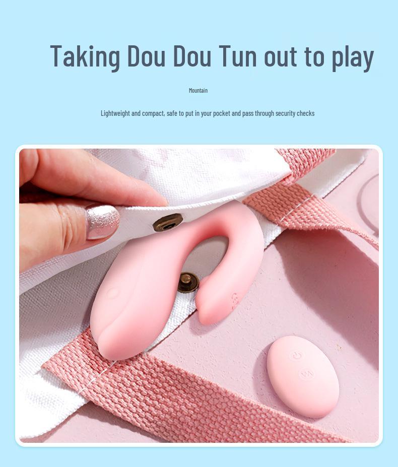 Couple's Dual-Motor Bendable Vibrator with Remote Control - Wearable Toy for Discreet Use