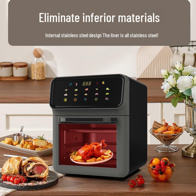 Smart Touchscreen Air Fryer: Smoke-free, Oil-free, Multifunctional Electric Oven for Home Use