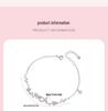 Tichia 925 Sterling Silver Cherry Blossom & Butterfly Bracelet for Women - Versatile, Sweet Floral Design