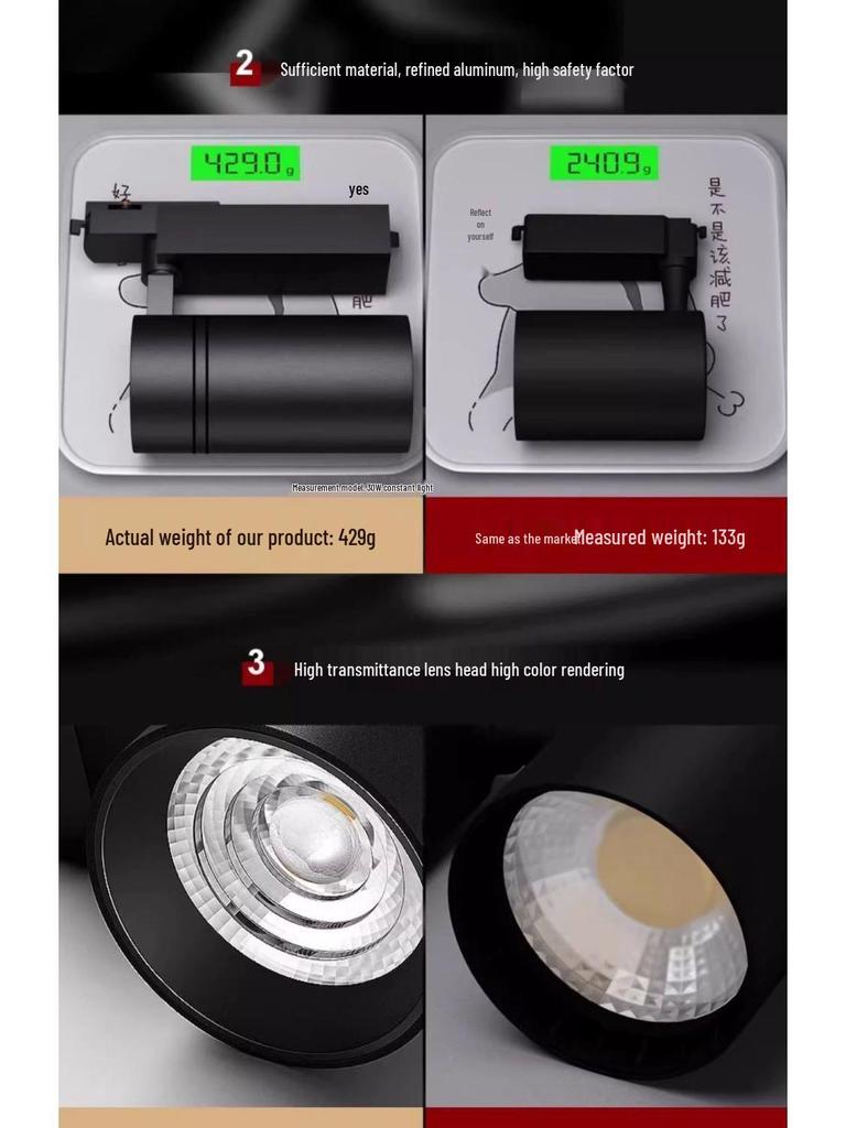 Super Bright LED Ceiling & Wall Track Light for Clothing Store Displays