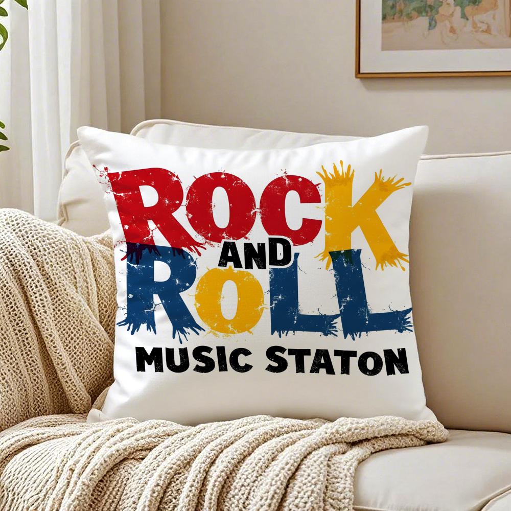 Retro American Style Letter Printing Cushion Cover Pillowcase Antidustmite Living Room Sofa Decor Cushion Room