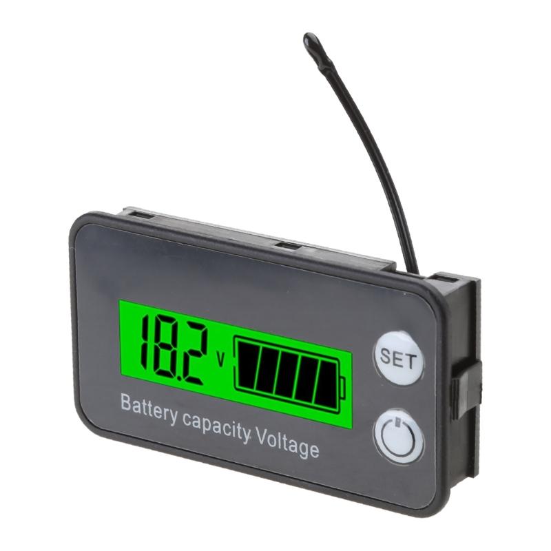 Portable Battery Meter Battery Capacity Voltage Indicator Battery Gauge Monitor for Smart Calibration Battery Status Tes