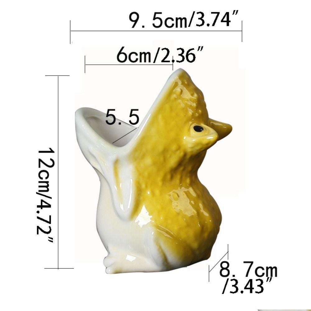 Decorative Cartoon Flower Vase Handicraft Frog Candlestick Stand Animal Succulent Flowerpot  Yard