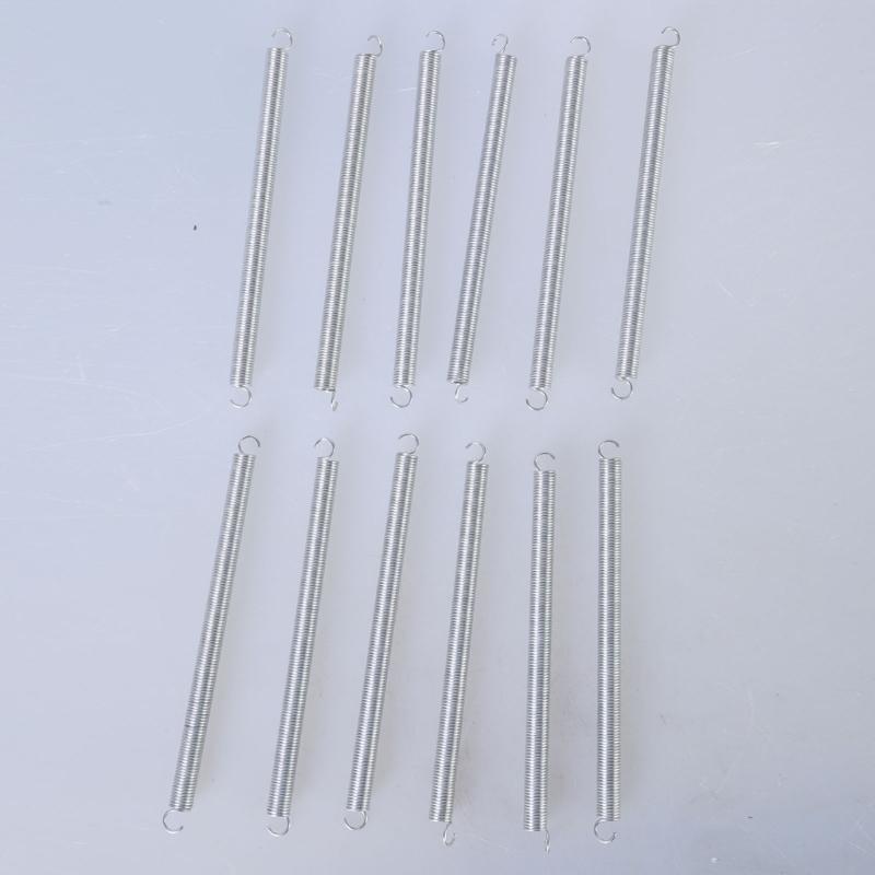 12 Stück Edelstahl Zugfeder Verlängerungsspiralfeder Drahtdurchmesser 0,047 Zoll Rückzugfeder mit Hakenenden