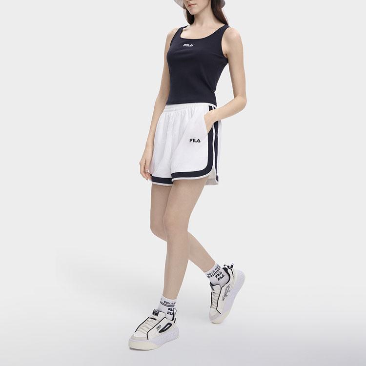 Fila Embroidered Logo Round Neck Tank Top Women Tops Legendary-Blue F11W329106FNV