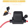 Car Fuse Holder Splashproof Flat Fuse Holder Car Waterproof Inline Fuse Holder Mini Fuse