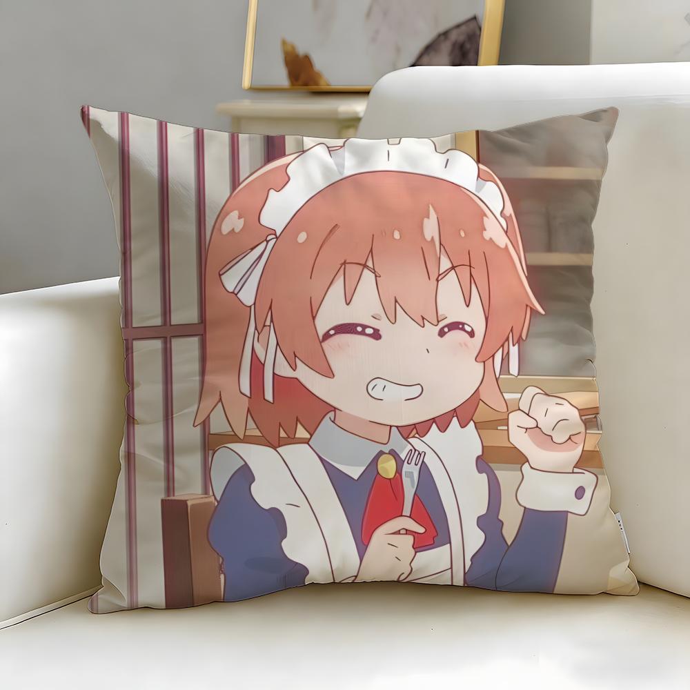 

аниме Wataten Ангел спустился ко мне Наволочка Мягкая Легко стираемая Подушка Универсальная для Дивана Кровати Путешествий и Офиса 30X30cm