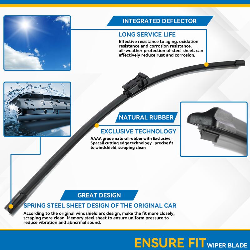 Erick's Scheibenwischer LHD Frontscheibenwischerblätter für Kia Ceed Cee'd 2006 - 2009 Windschutzscheibe Fensterreinigung Regenbürsten 24''+18''