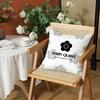 Fashion MMary Quant Cushion Cover Silky Short Plush Invisible Zipper Dustproof Sofa Pillow Case for Home Decor