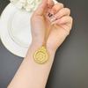 Rotatable Eight Treasures Compass Women's Jewelry Necklace Pendant