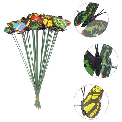 PVC Butterfly Stakes Party 50PCS Varied Waterproof