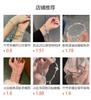 Personalized versatile hollow rose flower opening bracelet women's fashion niche bracelet simple cold wind bracelet