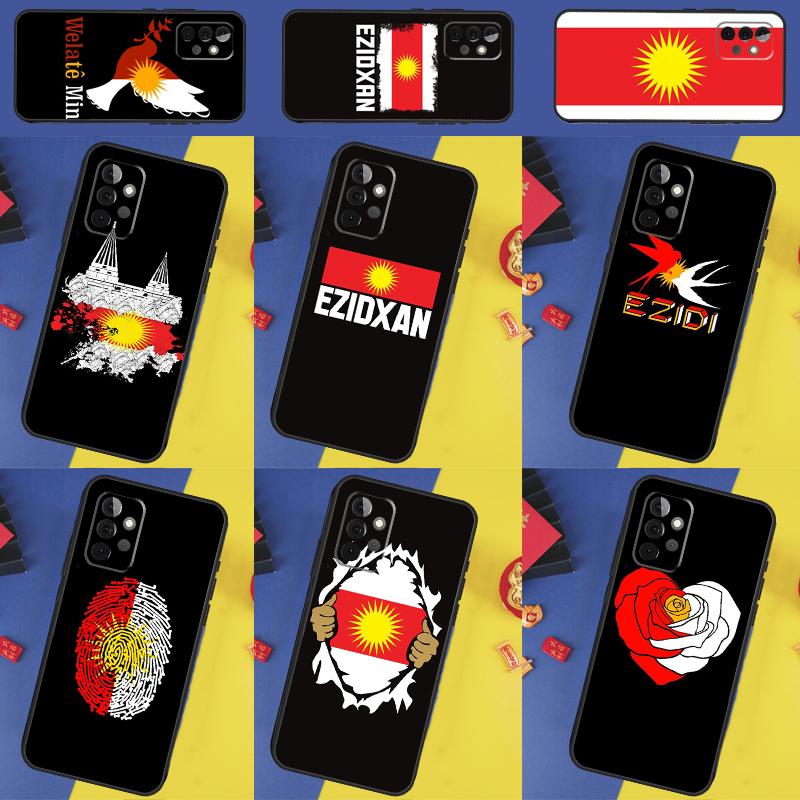 Yazidi Flag Ezidxan For Samsung Galaxy A16 A26 A36 A56 A13 A33 A53 A05 A06 A54 A34 A14 A32 A52 A55 A35 A15 Case