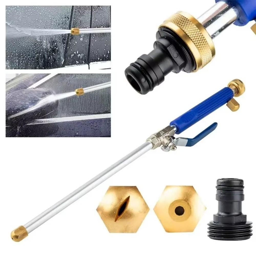 High Pressure Garden Hose Nozzle Adjustable Water Spray Lance Watering Sprinkler Car Washing