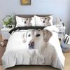 Labrador Dog Duvet Set 3D Digital Printing Bedding Set Three-Piece Bedroom Decoration