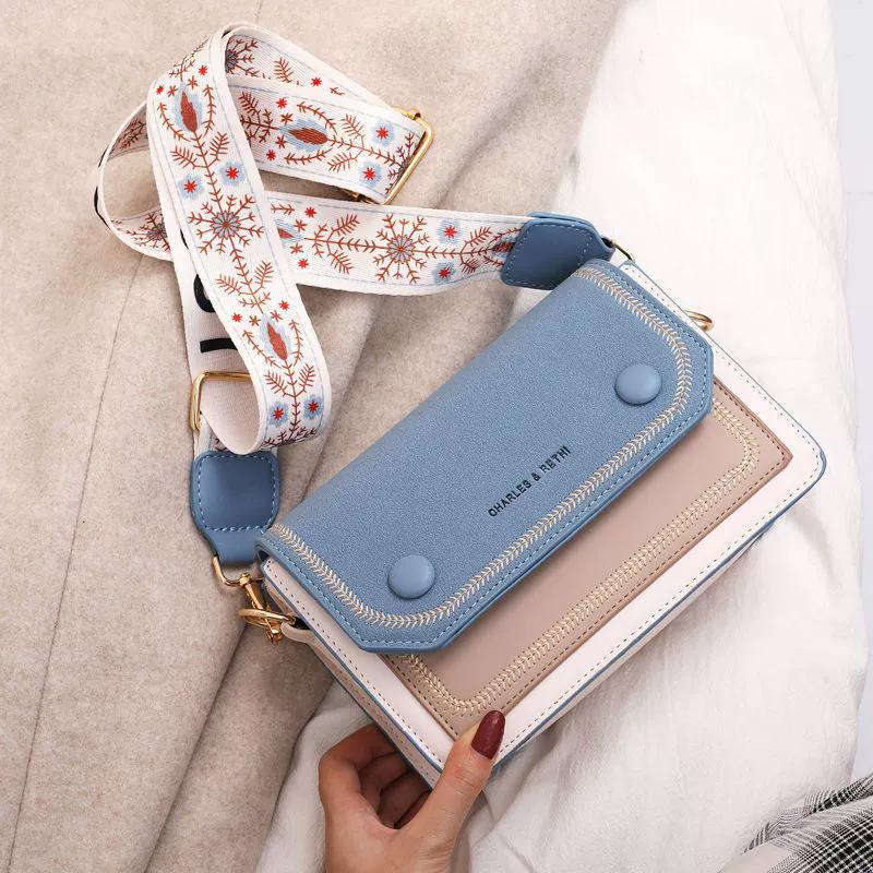 Women's Trendy Small Square Crossbody Bag Lightweight Casual Chic Dual Strap Shoulder Bags
