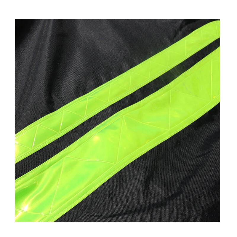 Yushun Adult Fluorescent Reflective Fleece-Lined Rain Jacket