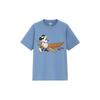 Uniqlo × Disney Mickey Cartoon Print Crew Neck T-Shirt Unisex Tops Sky-Blue 438085-63