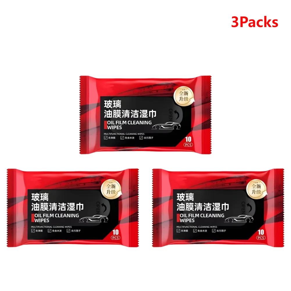 Car Oil Film Removing Wipes Anti-rain Oil Stain Cleaner Wipes Glasses Glass Anti-fog Wet Towel Front Windshield Cleaning Wipes