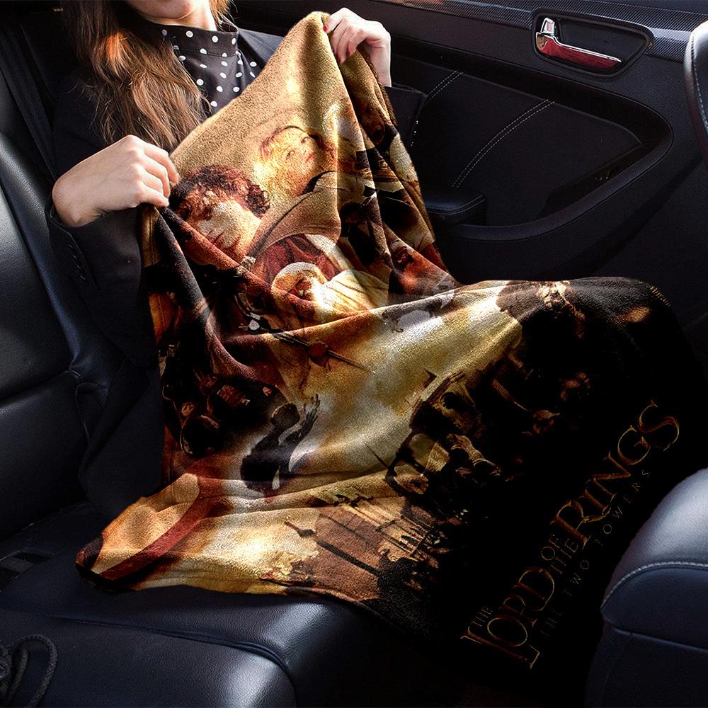 1pc Lord of the Rings Two Towers Flannel Blanket Soft Warm Throw for Home, Office, Travel, All-Season Cozy Bedding Gift L1397