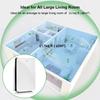 Air Purifier True with HEPA Filter Odor Allergies Remover for Smoke/Dus,/VOCs/Pollen/ Pet Dander/PM2.5 Home Office Use