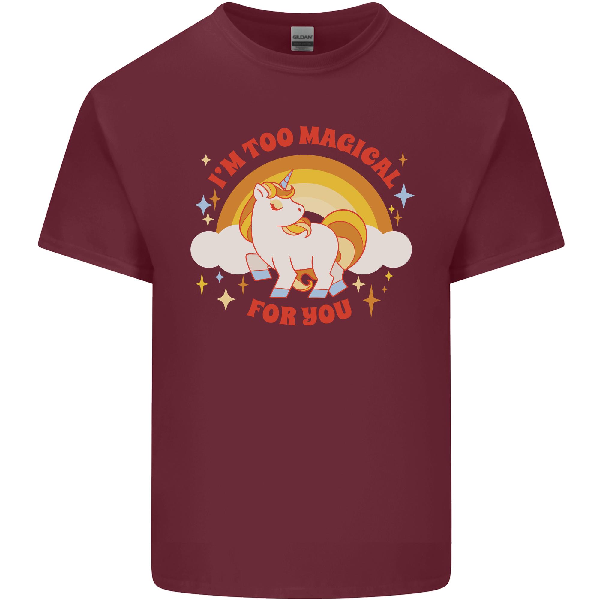 Unicorn Im Too Magical For You Unisexs Light Cotton TShirt S