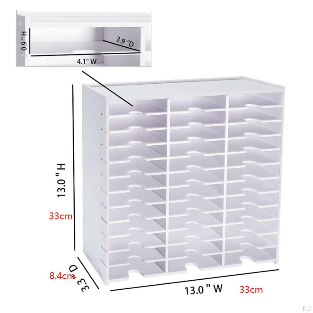 Craft Paint Storage Organizer Ink Pad Holder Desktop Rack Artists Tool Audio Tape