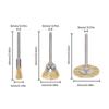 36 Pcs Wire Brush Steel Wire Wheel Brushes Cup Pen Set 3mm Shank Polishing Cleaning Buffing Accessories Kit Rotary Tool