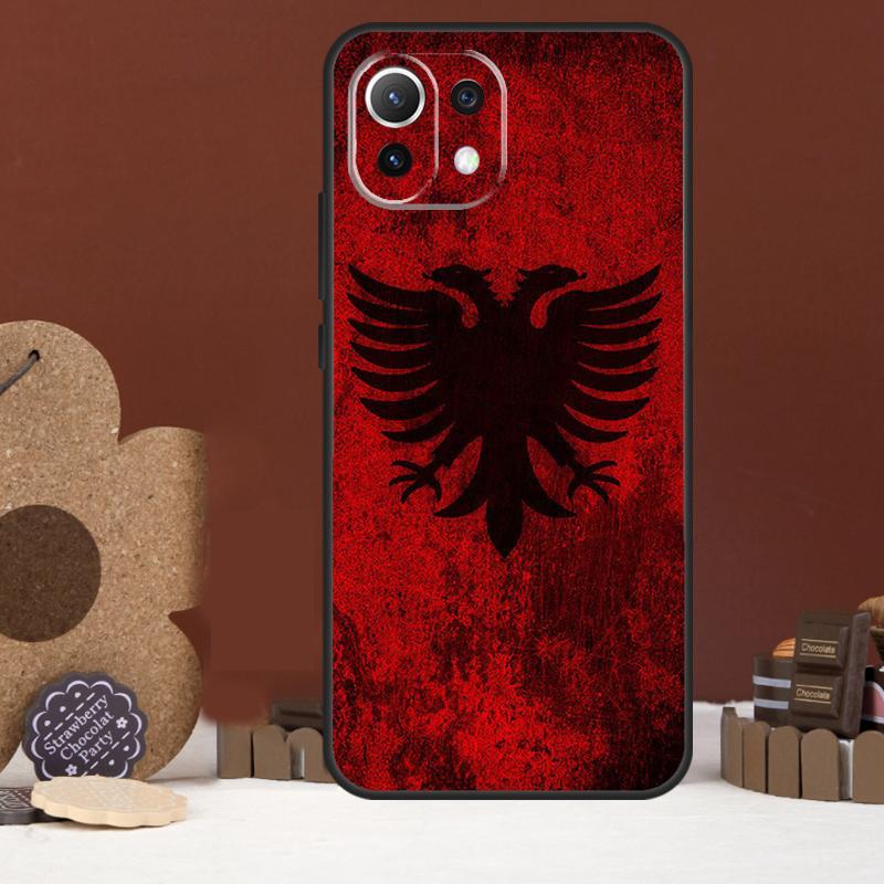 Albania Flag Eagle Case For Xiaomi 17 Pro Max 14 15 Ultra 15T 13T 14T POCO F8 Ultra F7 F5 F6 X5 X6 X7 Pro Cover