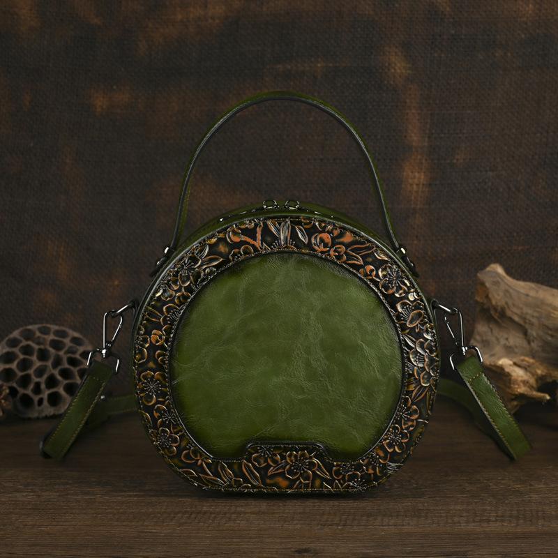 Johnature Circular Retro sieviešu ādas soma