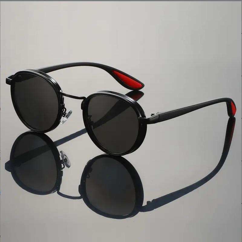 UV Protection Lightweight Comfortable Durable High Quality Retro Alloy Metal Round Shaped Male Female Sun Glasses