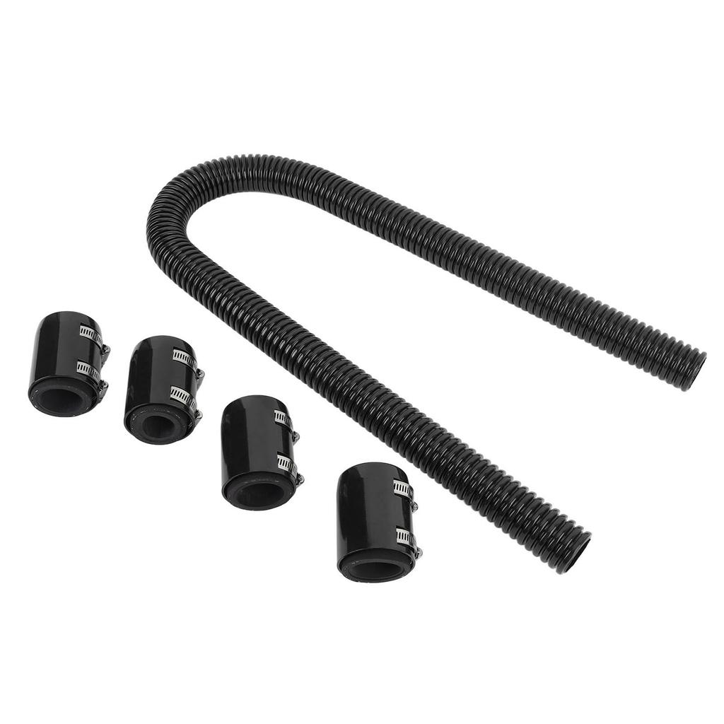 Radiator Flexible Coolant Water Hose Kit with Cap Clamp Stainless Steel 48 Inch Universal Engine Cooling Water Hose Kit