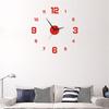 Wall Clock Glow At Night Frameless DIY Stereo Digital Clock for Home Living Room Office Wall Decroation