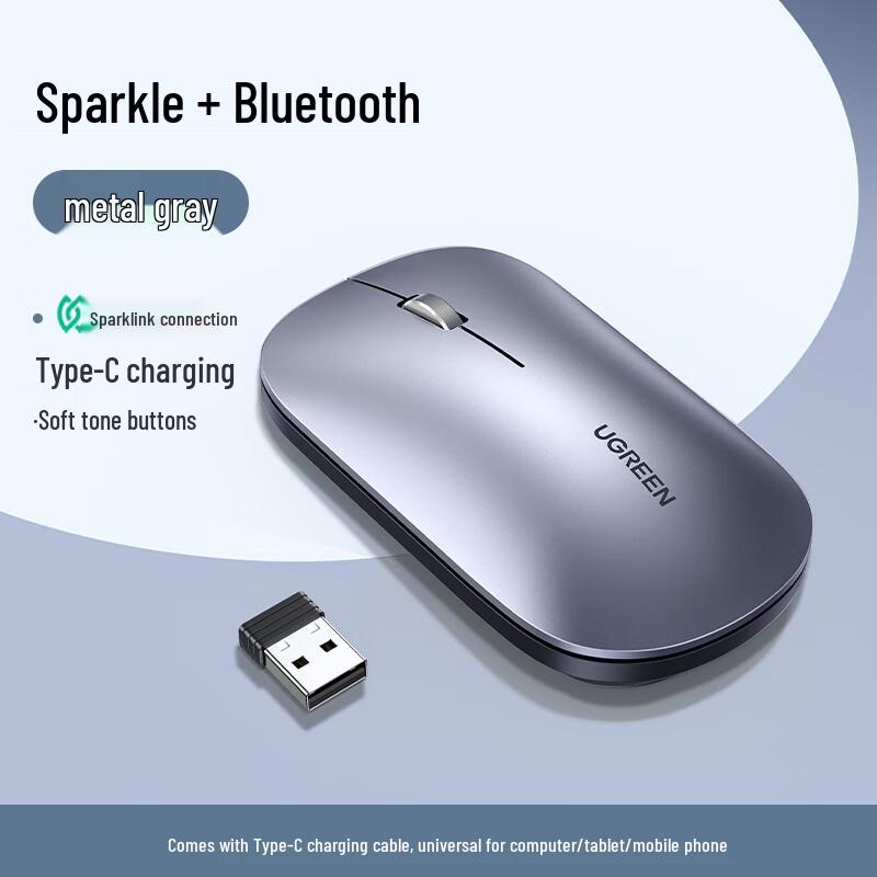 

UGREEN StarFlash & Bluetooth Dual-Mode Wireless Mouse