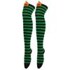 Halloween Striped Over Knee Socks Cartoon Demon Casual Women