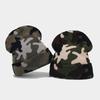 Unisex Winter Warm Knit Beanie Camo Jacquard Rolled Edge Casual Hat Amazon Hot Sale