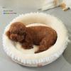 Winter Katzenzwinger  Haustier Warmes Nest  Kaninchen Samt Blumiger Rock  Haustierbedarf  Schlafmatte für Alle Jahreszeiten