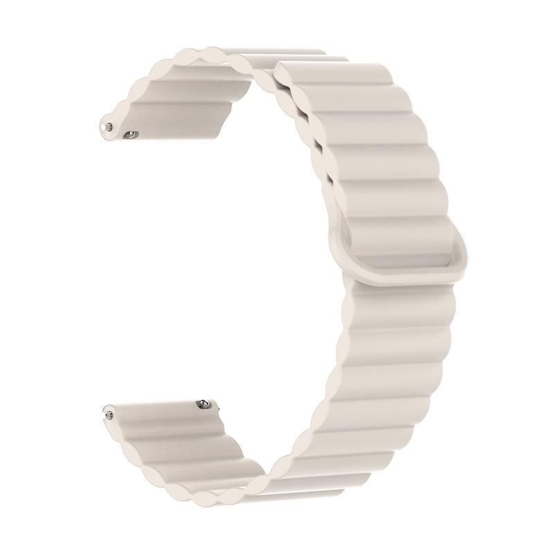 Huawei GT5 & Samsung Two-Tone Silicone Magnetic Loop Watch Strap (16mm/18mm)