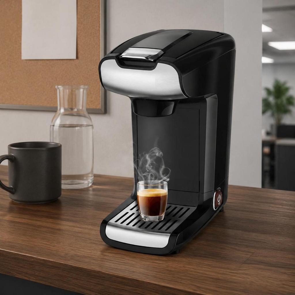 Capsule Espresso Machine Easy To Use Pod Rich Crema Kitchen Appliance for Office