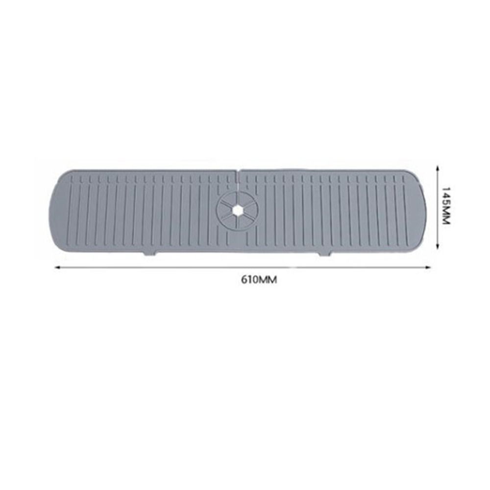 Water Ripples Mildew Proof Faucet Mat Water Catcher Mat Sink Splash Pad Countertop Protector